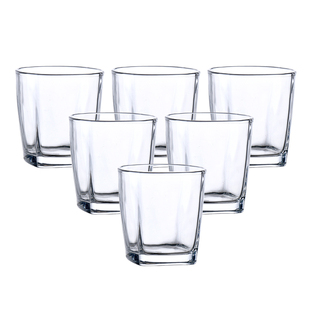 6只装加厚耐热玻璃杯水杯家用透明喝水泡茶杯子啤酒白酒杯套装