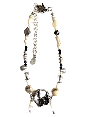 燕归原创钟灵花纯银手链