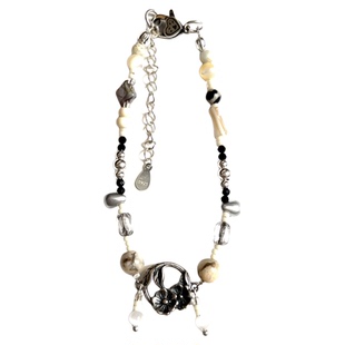 Yangui原创「钟灵花」纯银925国风吊坠手链新中式天然民族风手饰