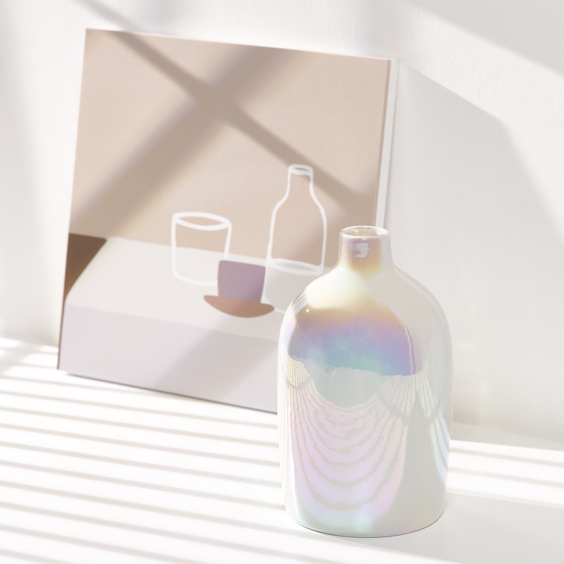 ins珍珠陶瓷小花瓶客厅家居北欧创意摆件装饰插花水干花养简约