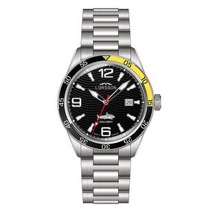 【德国进口】德国罗臣lorsson潜水表机械表夜光200米防水运动手表