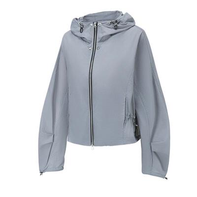 粒子狂热收腰连帽轻薄防晒外套