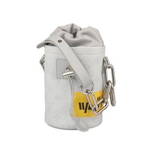 中古9新路易威登CHALK NANOMONOGARM WHITE斜挎二手奢侈品包包
