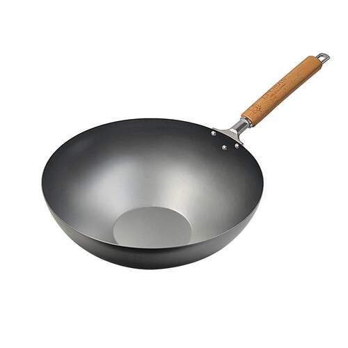 eporas八奈司日本进口家用炒锅极铁锅无涂层不易粘平底炒菜锅