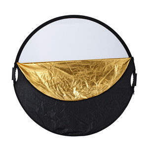 五合一反光板80CM摄影45cm柔光板30cm迷你可折叠便携阳台打光板拍照直播圆形手持遮光板拍摄小型补光板挡光板