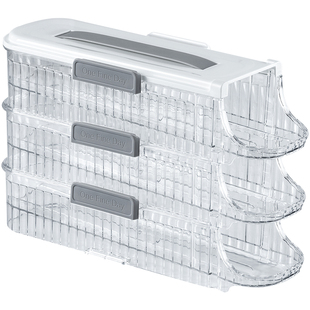 滚动鸡蛋收纳盒冰箱用侧门放鸡蛋盒装鸡蛋架托专用整理神器保鲜盒