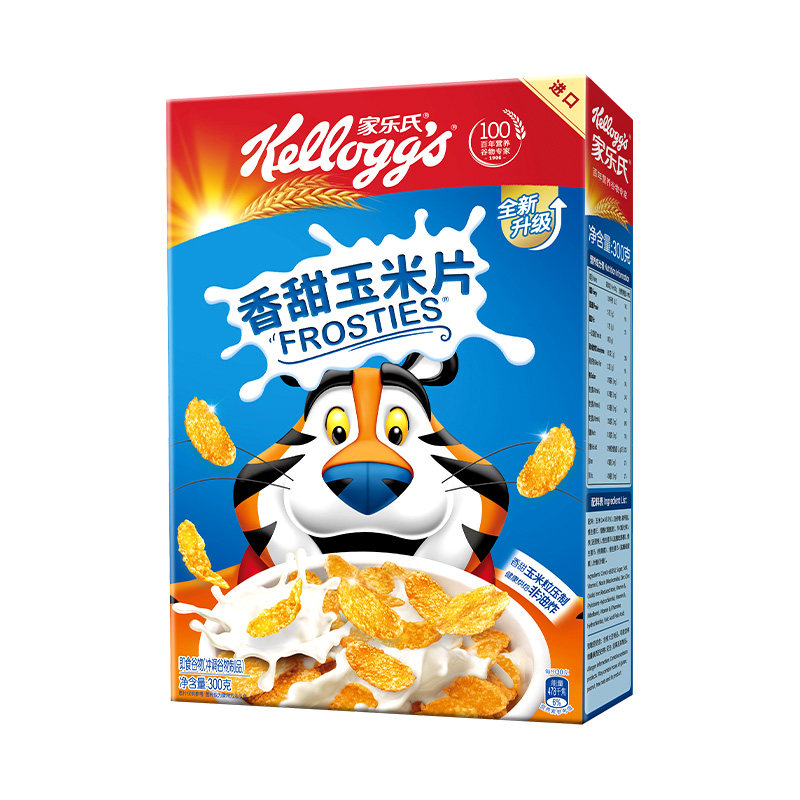 【百补】家乐氏谷物脆香甜玉米片多谷物麦片