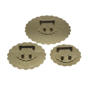 樟木箱铜配件锁扣搭扣纯铜仿古箱扣老式家具五金箱子锁片复古锁鼻