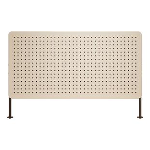 三梦桌面洞洞板置物架立式不锈钢冲孔板收纳架夹式免打孔金属书架