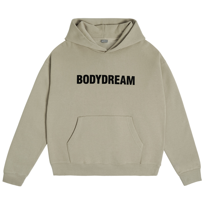 BODYDREAM BD潮牌情侶連帽衛(wèi)衣美式重磅寬松運(yùn)動(dòng)休閑帽衫
