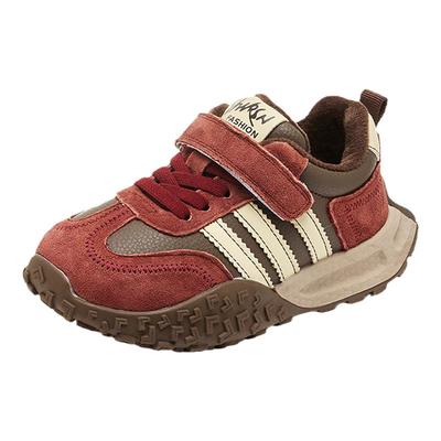 正品儿童运动鞋真皮男童德训鞋子