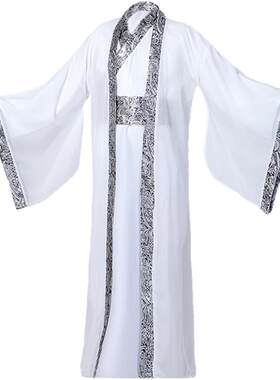 古装月老服装男汉服七夕神仙服太上老君金星表演服古代侠士长袍红
