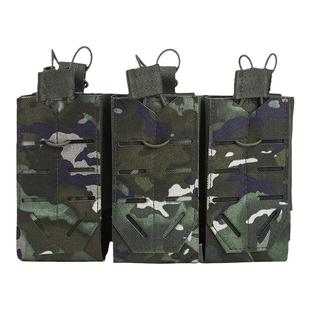 战术背心三联弹匣包5.56/7.62弹夹套弹匣快拔套弹夹包molle副包