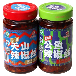 阿木叔天山/公鱼辣椒丝208g新疆博斯腾湖辣椒酱微辣非油炸下饭