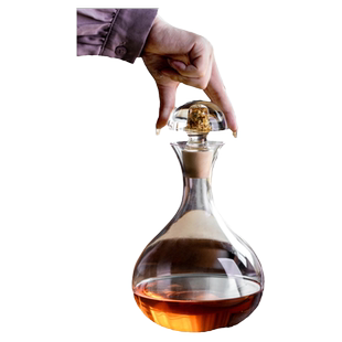 轻奢欧式水晶玻璃分酒壶大肚红酒醒酒器带盖葡萄酒快速醒酒分酒器