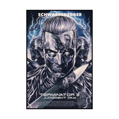 终结者电影海报装饰画收藏版