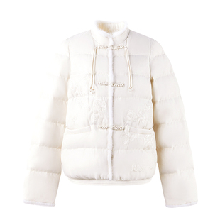 【90白鸭绒】秋水伊人国风立领盘扣羽绒服2024冬新款女新中式外套