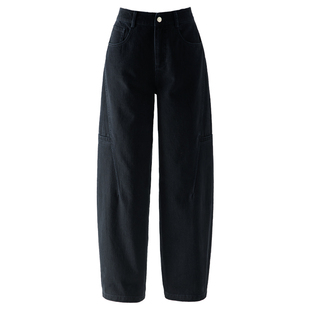 时尚工装裤阔腿牛仔裤女2026新款春季版型超好看的裤子休闲直筒裤