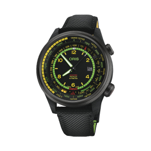 豪利时飞行员海拔测量”太空任务”特别版  限量男士碳钎维腕表