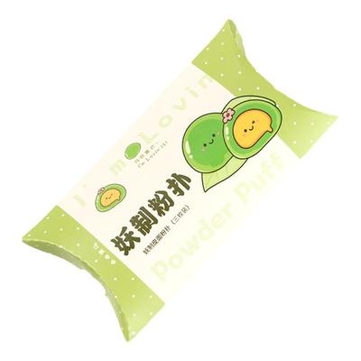 妖制迷你皮面腮红膏粉扑3枚装