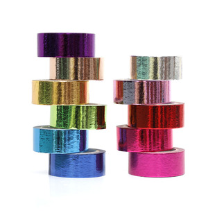 单色手帐烫金和纸胶带纯色糖果色反光彩色贴纸彩带装饰文具办公品