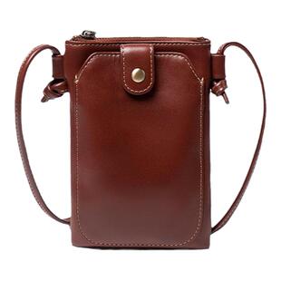 真皮斜挎小包包女2025新款时尚迷你竖款手机包百搭软皮单肩小挎包