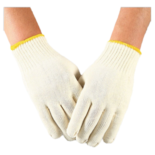 佳护 500g劳保手套棉线工作加厚耐用透气棉纱手套线手套防护手套