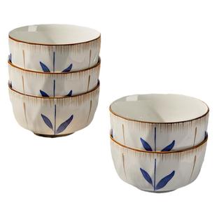 日式陶瓷米饭碗家用2026新款6英寸吃饭碗好看的小碗盘兰亭序餐具