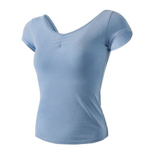 舞蹈服上衣成人女中国舞练功服现代舞芭蕾舞古典舞民舞短袖形体服