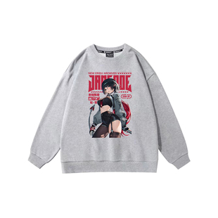 绝区零游戏简·杜周边同人痛衣服学生青少年宽松套头圆领卫衣上衣