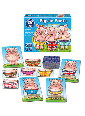 快慢狐英国Pigs in Pants穿着裤子的猪 儿童色彩匹配早教益智玩具