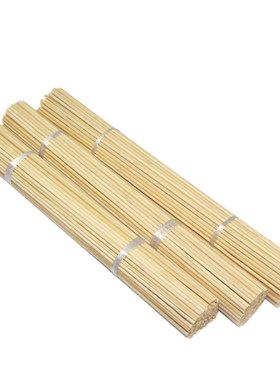 粗竹签5mm*60cm 薯塔糖葫芦羊肉串鸟笼烧烤DIY手工一次性商用批发