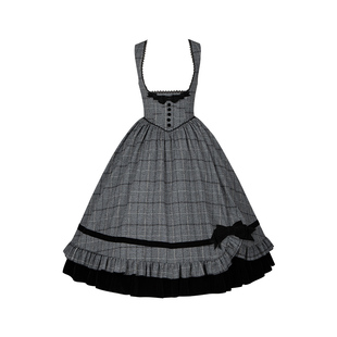 来信与诗· 昨日之信｜WP原创副牌 格纹鱼骨托胸op双子秋冬lolita