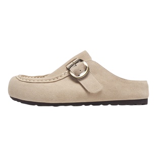 红蜻蜓新款2026春季BC71628051真皮勃肯鞋女单鞋半拖鞋BC71628052