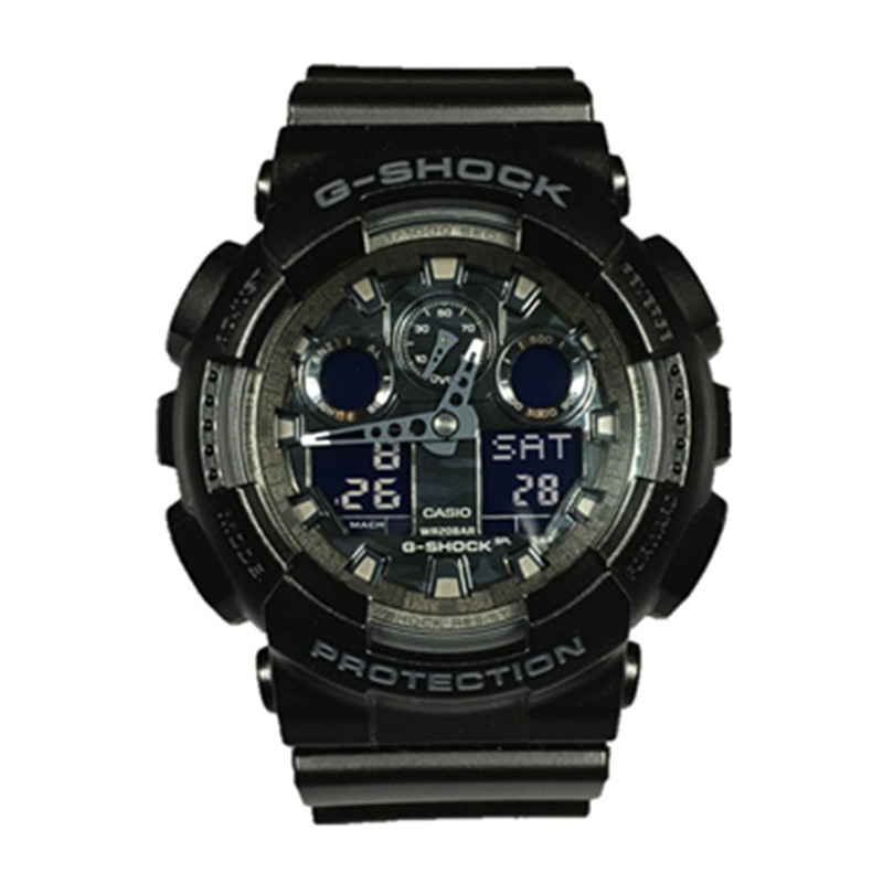 卡西欧手表男g-shock GA-100BL-1A/100-1A/9拆弹专家运动电子表