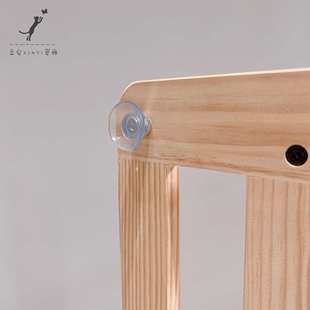 一芯有宠?宠物衣帽架实木吸盘衣架原木挂衣架猫狗衣服落地展示架