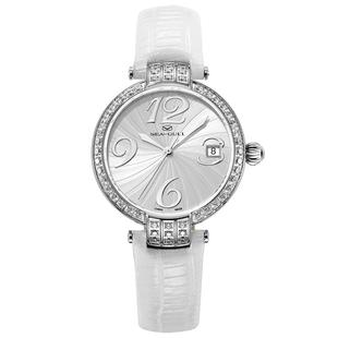 海鸥表女士手表轻奢小众自动机械表气质镶钻女表皮带腕表752