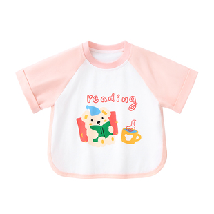 婴儿上衣男童短袖t恤女童夏天衣服宝宝夏装半袖夏季2026婴幼儿a类