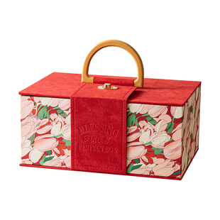 新年礼物盒丝绒盒子空盒包装盒高档礼品盒女生生日礼物三八妇女节