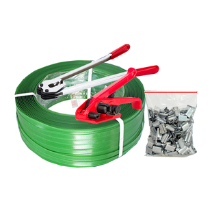 PET塑钢打包带塑料捆扎带绿色手工包装带打包机扣1606 1608 1909