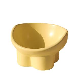 猫碗陶瓷猫粮碗狗碗猫食盆猫咪饭碗饭盆大口径水碗斜口碗宠物用品