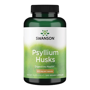 Swanson斯旺森洋车前子壳素食胶囊100粒便秘噗噗畅快助力消化