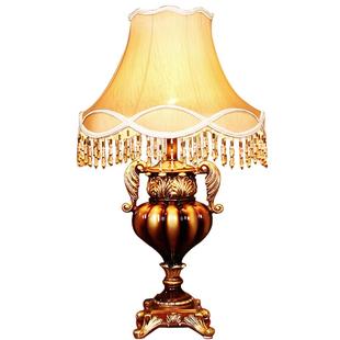 欧式客厅台灯轻奢复古美式古典高档奢华温馨浪漫婚房卧室床头柜灯