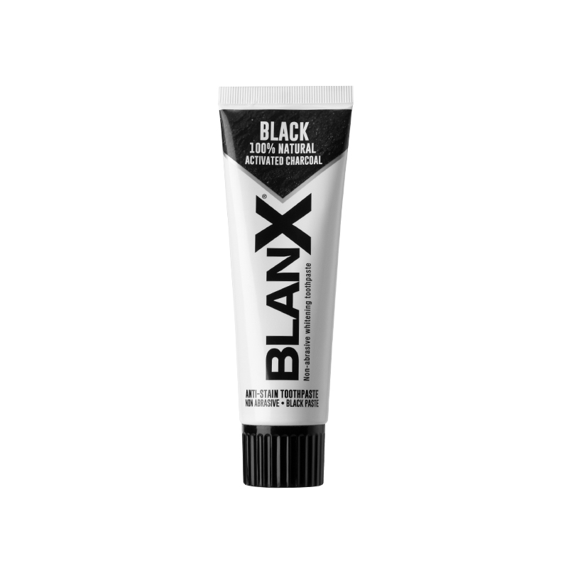 Blanx倍林斯活性炭深层净白牙膏75ml/盒活性炭qu黄含氟深层清洁