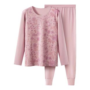 春织中老年秋衣秋裤女纯棉妈妈内衣高低领春秋季老人保暖套装男士