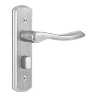 卫生间门锁不锈钢无钥匙洗手间厕所浴室通用型室内门把手单舌家用