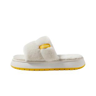 朴西云厚底时尚可外穿毛毛拖鞋女士秋冬季防滑软底高级感毛绒拖鞋