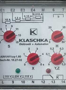 Klaschka Messrelais AIN 1/411cq-1.60 /  16.27.02 / 115/230 V