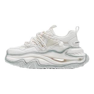 马克华菲老爹鞋男款2026新款夏季网面休闲鞋子男厚底增高运动男鞋