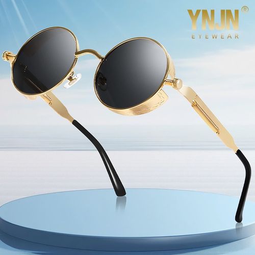 新品 开车偏光墨镜男女高级感个性圆框欧美防紫外线太阳眼镜